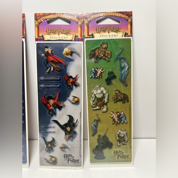 VTG Lot of 5 Harry Potter Sticker Packs from 2001 Plaid Enterprises Sealed NOS - Picture 4 of 9